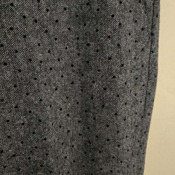 Banana Republic NWT Martin Fit Slim Ankle Gray Tweed Polka Dot Pants Size 6p - Picture 6 of 10